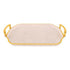 TRAY CLEAR W/DESIGN&GOLD EDGES